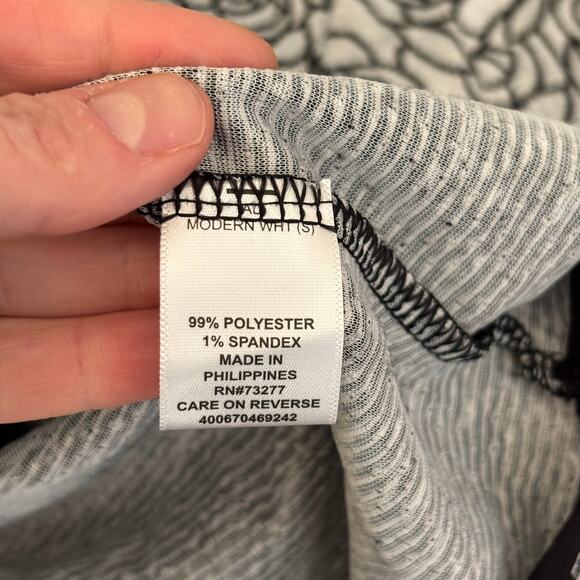 Elle Shirt Small Gray Knit Pockets Textured Feminine Minimalist Cottage Lounge - Picture 10 of 11